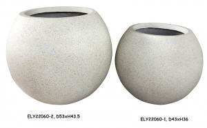 Кераміка з волокнисто-глиняної легкої сфери у формі кулі. Садові горщики для квітів