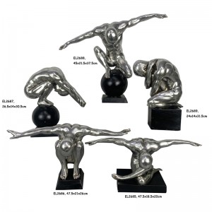 Resin Arts & Crafts Sports Man Figurines & Bookends