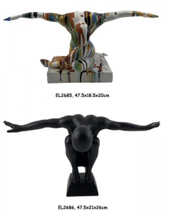 Resini Arts & Ọnà Sports Eniyan Figurines & Bookends