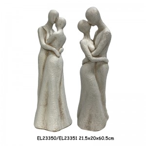 Clay Fibre MGO Lightweight Sweet Happy Couple Figurines