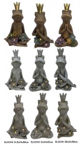 Лёгкія жывёлы для ёгі з валакністай гліны MGO са святлодыёднымі садовымі статуэткамі