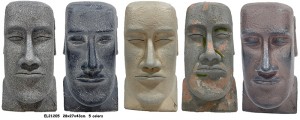 Estatuas ligeras de Isla de Pascua de Fiber Clay MGO