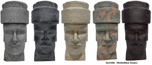 Statues légères de l'île de Pâques en fibre d'argile MGO