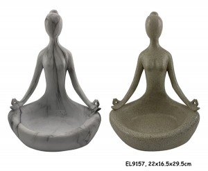 Resin Arts & Crafts Yoga Lady Figuren