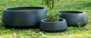 Fiber Clay Light Weight Low Bowl Flowerpots Garden Pottery