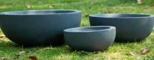 Fiber Clay Magaan ang Timbang Low Bowl Flowerpots Garden Pottery