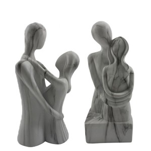 Resina Arts & Crafts Estatuetas de família abstratas de mesa