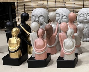 Resin Arts & Crafts Stone apstraktne porodične figurice