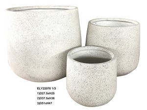 Fiber Clay Light Weight Vase Flowerpots Garden Pottery