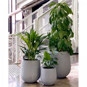 Fiber Clay Light Weight Vase Flowerpots Garden Pottery