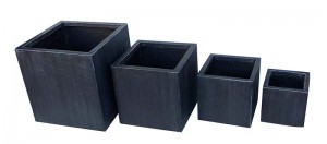 Fiber Clay Light Weight Cube Keramikk Hage blomsterpotter