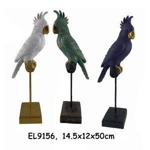Resin Arts & Crafts Tabletop Parrot Decorations sculptures