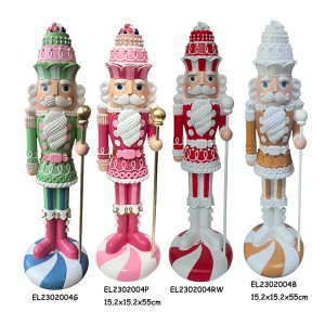 Berry Merry Soldiers Lightweight Resin Nutcracker 55cm Height Table-top decoration