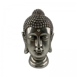 Resin Seni & Kerajinan Patung Kepala Buddha Klasik