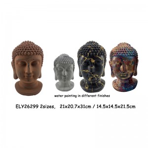 Raża Arts & Crafts Classic Buddha Head Figurini