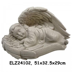 Cherubic Charm Angelic Figurines Imah Decor Angel Patung Taman hiasan