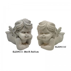 Cherubic Charme Angelic Figurines Home Decor Angel Statuen Gaart Dekoratioun