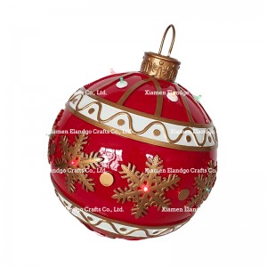 Ornamen Ball Natal karo Lampu kilat LED XMAS Holiday Decor Seasonal Products