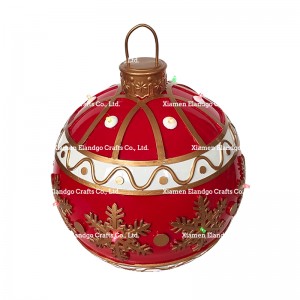 Mga Christmas Ball Ornament na may LED Flash Light XMAS Holiday Decor Pana-panahong Produkto