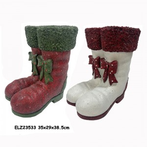 Seni & Kerajinan Resin Sepatu Santa Sepatu bot badut Sepatu roda Pot bunga dekoratif