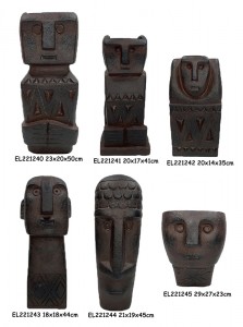 Fiber Clay MGO Ethnic and Tribal Garden Statues Outdoor