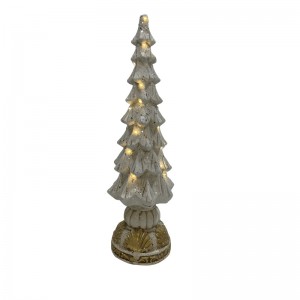 Рождественские елки из глиняного волокна с огнями, домашний декор, сезонное украшение