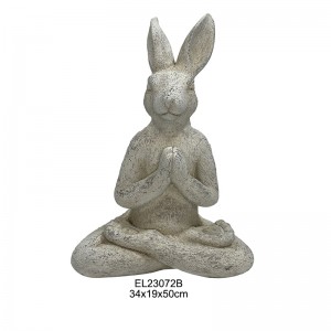 Cute nga Yoga Rabbit Collection Spring Easter Garden Dekorasyon Adlaw-adlaw nga mga Butang