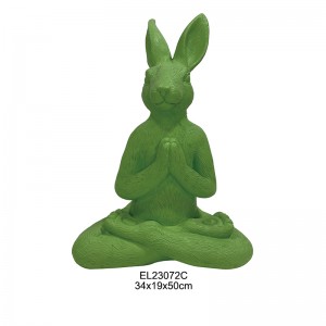 Söpö Yoga Rabbit Collection Kevään pääsiäisen puutarhan koristeet päivittäiset tuotteet
