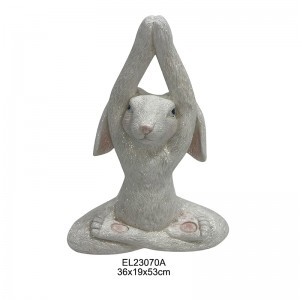 Urocza kolekcja królików jogi Wiosna Wielkanocna dekoracja ogrodu Przedmioty codziennego użytku