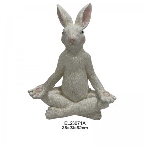 Roztomilý jóga králík kolekce jarní velikonoční zahradní dekorace denní položky