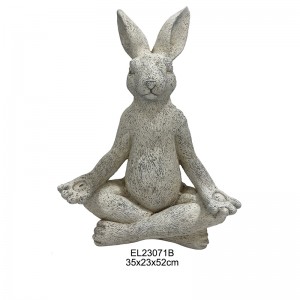 Cute Yoga Rabbit Collection Spring Easter Garden Dekorasyon Pang-araw-araw na Item