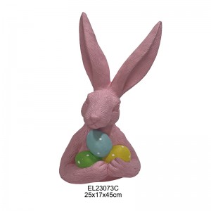lepidus Rabbit Figurines habe Paschae Ova Rabbit Carrots Funny Bunny Decorate Home and Garden