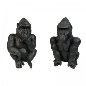 Леки градински статуи на горила от фиброглина MGO