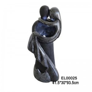 Fiber Resin Lady Statuer Have Fountain Vand Feature