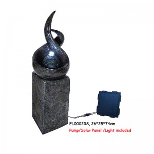 Fiber Resin Square Style Fountain Water Feature