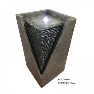 Fibre Resin Square Style Fountain Water Feature