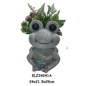 Frog Planter Statues Frog Deco-Pot Garden Planters Animals Flowerpots Home And Garden Decor