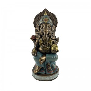 Resin Huner & Crafts Rojhilata Dûr Hindistanê Style Ganesha Figurines