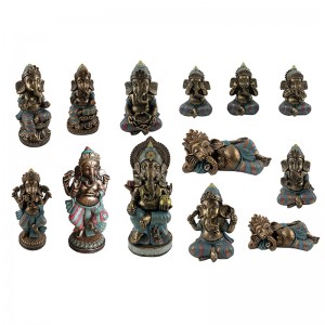 Resin Arts & Crafts Bochabela bo Hōle India Style Ganesha Figurines