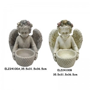 Graceful Praying Resting Holding Bowls Angel Statues Handcrafted Outdoor Indoor Decoration