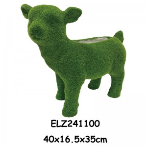 Statue životinja obrasle travom, vrtni deko lonac Svestrani dizajn za unutrašnju i vanjsku upotrebu