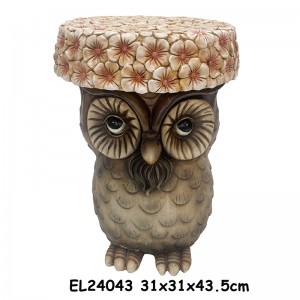 Ročno izdelani stolčki iz gline z živalskimi elementi Vrtni dekor Dodatki za dom v zaprtih prostorih in na prostem