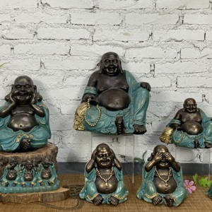 Resin Arts & Crafts Ihe oyiyi Buddha obi ụtọ