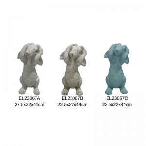 Hear No Evil Easter Rabbit Statues Spring Outdoor Indoor Decoration Holiday Decor