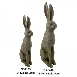 Rabbit Statues Easter Bunny for Home and Garden Modern Rabbits Figurines
