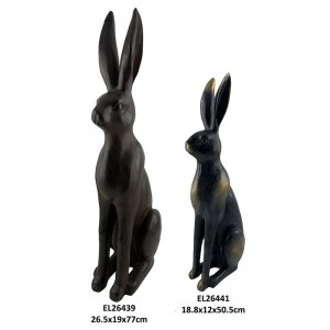 Kaninstatuer påskehare for hjem og hage Moderne kaninfigurer