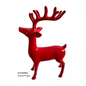ศิลปะเรซินและหัตถกรรมคริสต์มาสบทคัดย่อ Reindeer รวมรูปปั้น