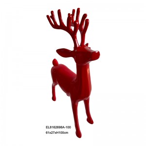 Resin Arts & Craft Christmas Abstract Reindeer Combination Statues