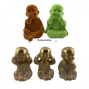 Resin Arts & Crafts Classic Chinese Shaolin Buddha Style Figurines