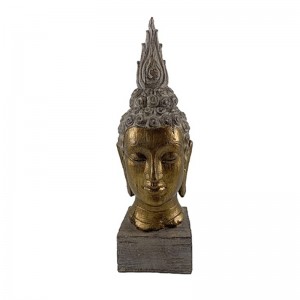 Resin Arts & Crafts Buddha-huvud med statyetter